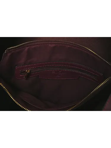 Borsa a spalla Romeo Gigli Milano, bordeaux, con manico e tracolla removibile con chiusura a calamita e zip, ideale per look casual. 4