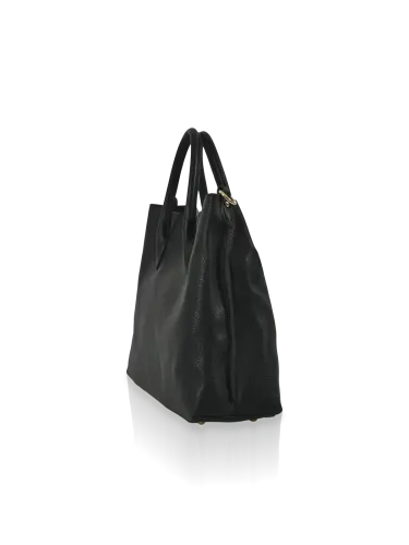 Borsa a mano Romeo Gigli Milano, nera, elegante con manici tubolari e chiusura zip. Ideale per look casual e urban. 2