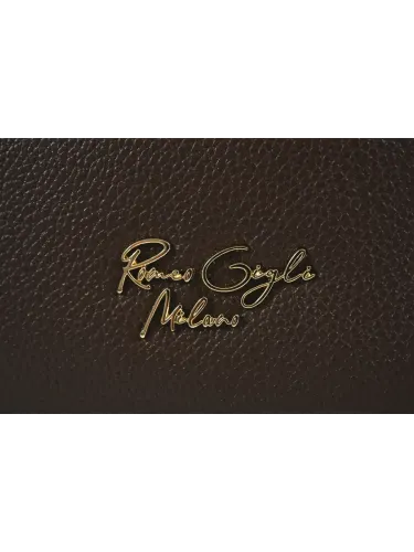 Borsa a spalla Romeo Gigli Milano in PU colore testa di moro-cuoio, morbida al tatto, Adatta per look casual e lavoro. 3