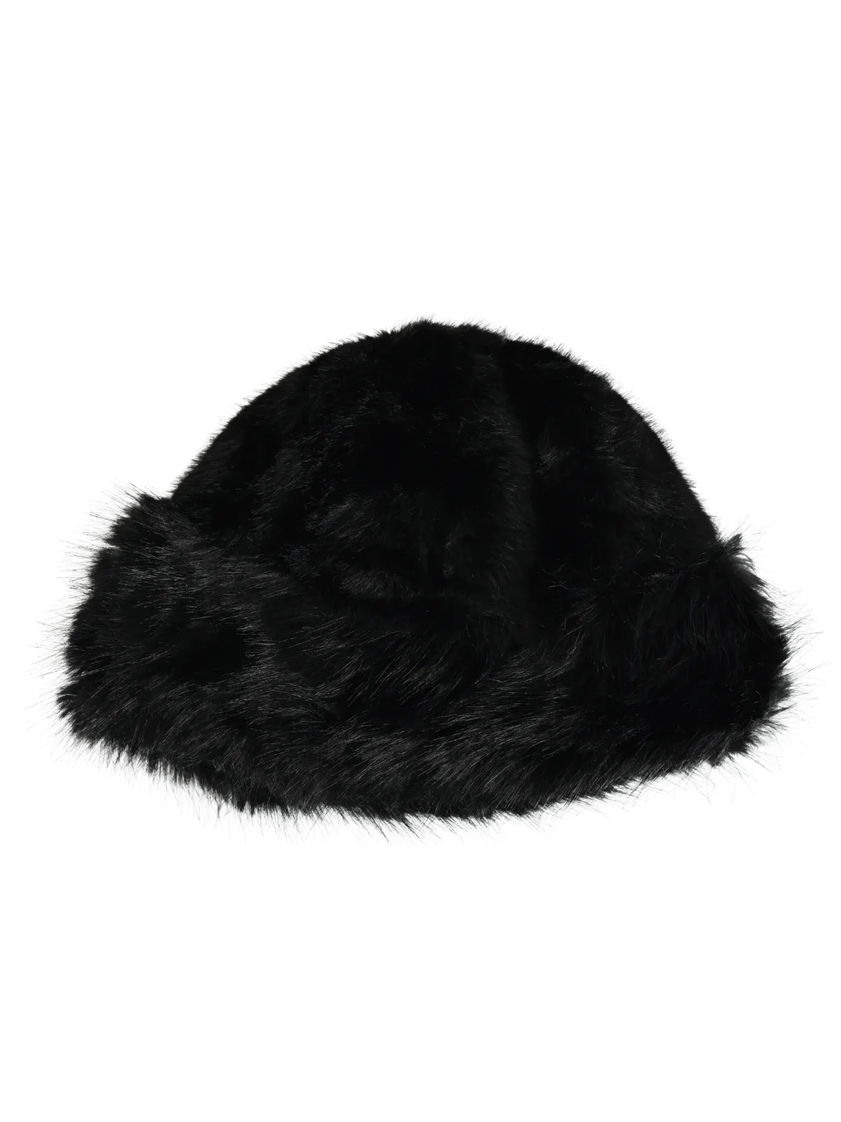 Cappello donna Romeo Gigli Milano nero in pelliccia.